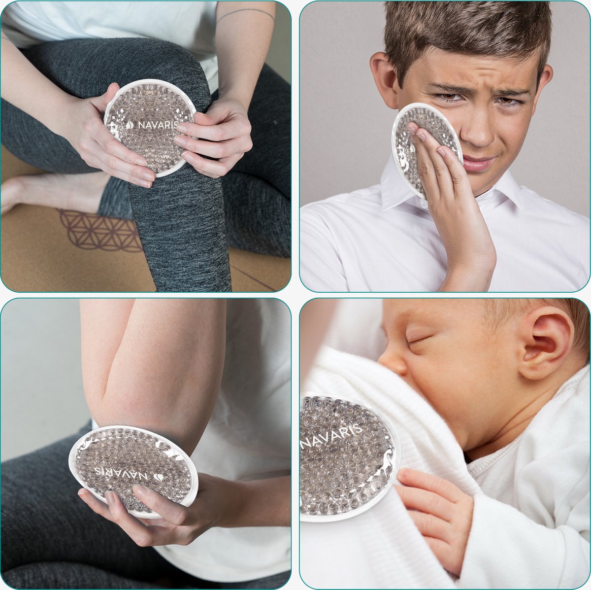 Navaris gel pack 8 stuks Hot cold pack voor warm en koud gebruik