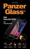 PanzerGlass Case Friendly Gehard Glas Ultra-Clear Screenprotector Geschikt voor Apple iPhone 6 Plus - Zwart