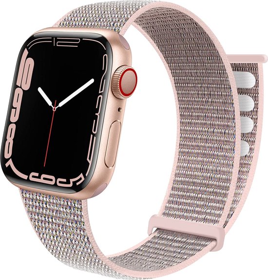 Strap-it Band adapté pour Apple Watch - bracelet à boucle en nylon - rose -  Taille: 38... | bol
