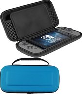 Hoes Geschikt voor Nintendo Switch OLED Case Hoesje - Bescherm Hoes Geschikt voor Nintendo Switch OLED Hoes Hard Cover - Blauw