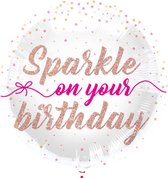 Folat - Folieballon Sparkle on your Birthday 45 cm