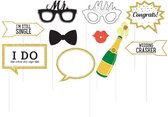 Photo Booth Props Bruiloft - 10 stuks