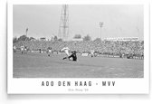 Walljar - ADO Den Haag - MVV '66 - Zwart wit poster.