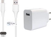 Snellader + 2,2m USB C kabel (3.0). 27W Fast Charger lader. Oplader adapter geschikt voor o.a. Xiaomi Redmi 10X, 10X Pro, Redmi K20, K20 Pro, Redmi K40, K40 Pro, K40 Pro plus +, Redmi Note 10