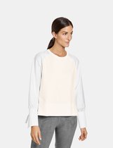 GERRY WEBER Dames Blouseachtig shirt met patch Sahne-36