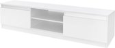 ML-Design TV lowboard wit, 120x36x40 cm, gemaakt van MDF spaanplaat