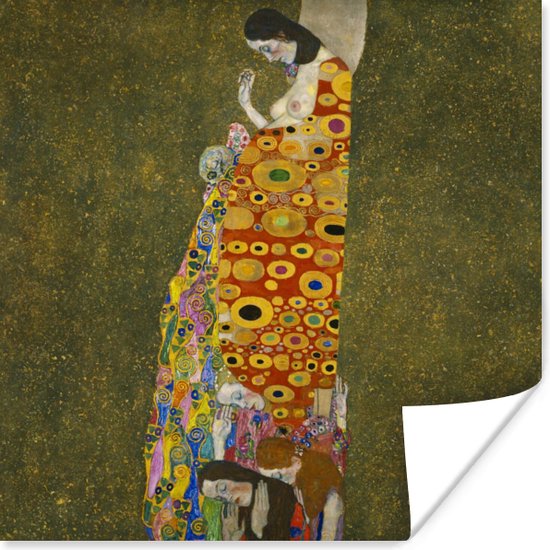 Poster Hoop II - Schilderij van Gustav Klimt - 30x30 cm