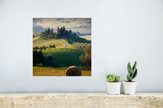 Poster Toscane - Paysage - Vert - 30x30 cm
