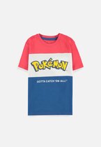 Pokémon Kinder Tshirt -Kids 146- Logo Cut & Sew Multicolours