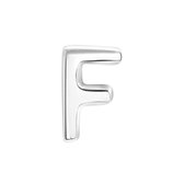 Gerecycled stalen charm letter - f