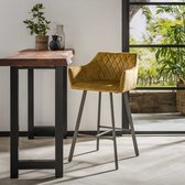 Davidi Design Valeur Barstoel Velvet Goud