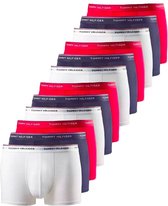 Tommy Hilfiger 12-pack boxershorts trunk rood/wit/blauw