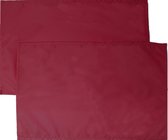 JEMIDI Buiten placemats placemats placemat placemats waterafstotende placemat - Aantal 2 - Bordeaux