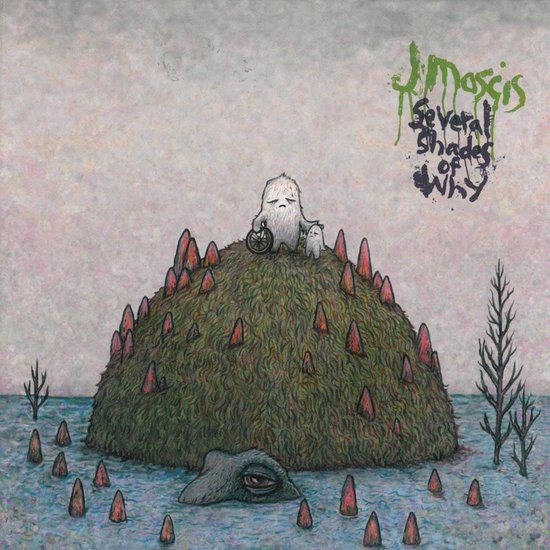 Pochette d'album J Mascis : Several Shades Of Why avec une figurine poilue sur une colline.