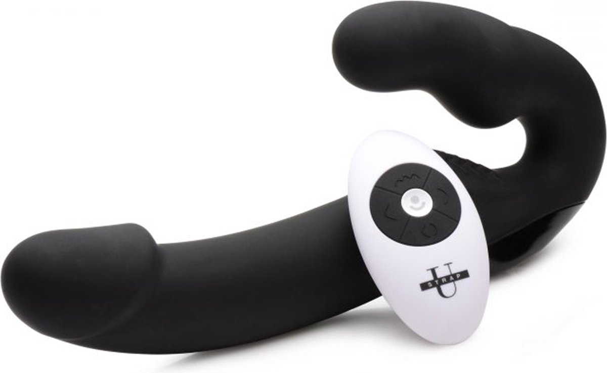 Goedkoopste Urge Strapless Strap-On Vibrator - Pink