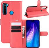 Book Case - Xiaomi Redmi Note 8 (2021) Hoesje - Rood