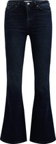 WE Fashion Dames high rise super wide flared jeans met stretch- Curve