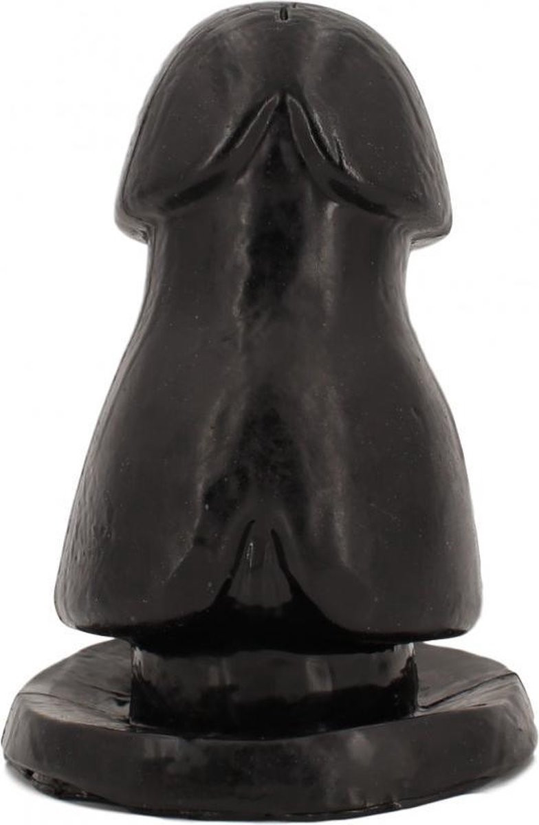 Goedkoopste XXL Buttplug Raptosaurus - Anal Plug Groot - Tot 12 cm Diameter - 20 cm Lengte - Tapse Vorm met Eikel - Zwart - Vinyl