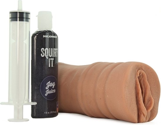 Squirt It - Squirting Pussy with 1 fl. oz. Joy Juice - Brown