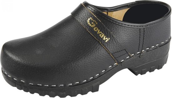 Gevavi Dallas Black Clogs Chaussures fermées PU Unisexe