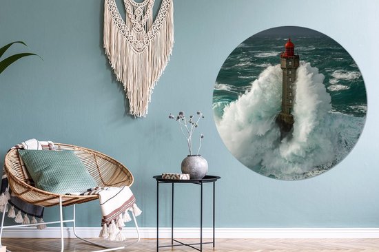 WallCircle - Wall Circle - Wall Circle Indoor - Phare - Golf - Storm - 150x150 cm - Décoration murale - Peintures Ronds