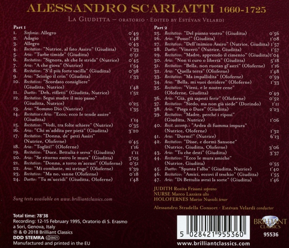 Rosita Frisani, Alessandro Stradello Consort - A. Scarlatti: La ...