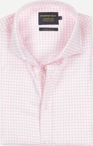 Steppin' Out Herfst/Winter 2021  Brushed Cotton Cutaway Shirt Mannen - Regular Fit - Katoen - Roze (M)