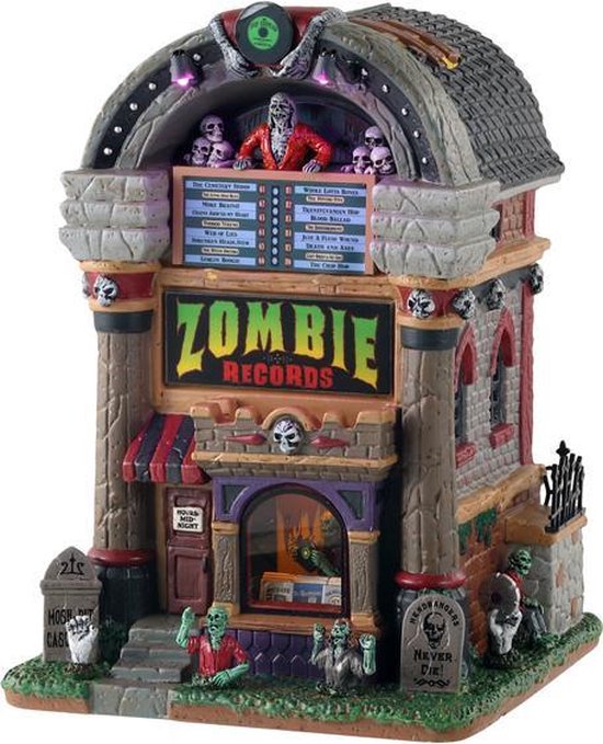 Lemax - Zombie Records, With 4.5v Adaptor - Kersthuisjes & Kerstdorpen