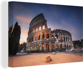 Canvas schilderij 140x90 cm - Wanddecoratie Italië - Rome - Colosseum - Muurdecoratie woonkamer - Slaapkamer decoratie - Kamer accessoires - Schilderijen