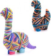knutselset Yarn Animals Dinosaurus junior 25-delig