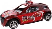 politieauto rood 15 cm