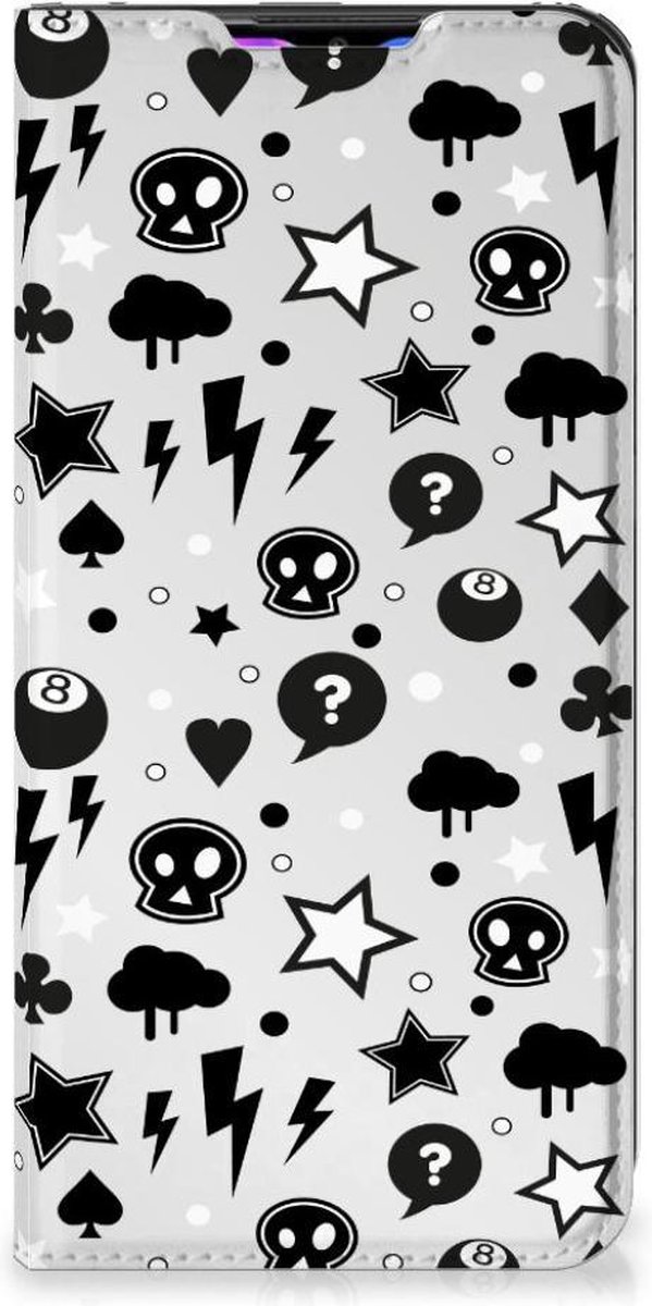 Mobiel BookCase Xiaomi Redmi 9 Silver Punk