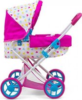 poppenwagen Alice Candy meisjes 67 cm roze/blauw