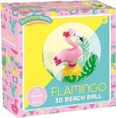 strandbal Flamingo 3D 30 cm vinyl