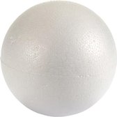 decoratiebal 15 cm polyfoam wit