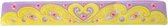 klaparmband hart meisjes paars/geel 22 x 3,5 cm