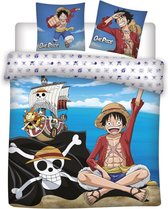 One Piece Dekbedovertrek, Pirate - Lits Jumeaux - 240 x 220 - Katoen