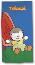 strandlaken junior 70 x 140 cm katoen blauw