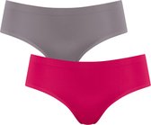 sloggi mOve Ladies Hipster - pack de 2 - Gris / Rose - Taille XS