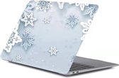 Macbook Pro case - Macbook pro hoes  / Macbook Pro hard hoes  13 inch 2020 / 2019 / 2018 / 2017 / 2016 / A2289/A2251 / A1706A / 1708 - Laptop Cover Ntech - Sneeuwvlokken
