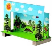 magnetisch dierentheater 33 x 23 x 3,5 cm hout 11-delig