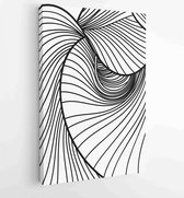 Canvas schilderij - Abstract wall art vector collection. Abstract organic shape line Art design for poster, print, cover, wallpaper, Minimal and natural wall art 3 -    – 181336984