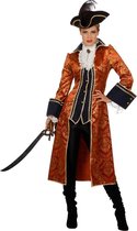 Piraat & Viking Kostuum | Zeerover Hoofdvrouw Kapitein Barbados Kostuum | Maat 46 | Carnavalskleding | Verkleedkleding