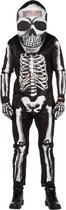 Wilbers - Spook & Skelet Kostuum - Waterhoofd Skelet Halloween - Man - zwart,wit / beige - One Size - Halloween - Verkleedkleding