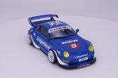 GT Spirit Porsche 911 RWB Hong Kong #9 SUPERNINE Blauw 1:18