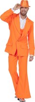 Wilbers & Wilbers - Jaren 80 & 90 Kostuum - Every Night Fever Oranje - Man - oranje - Maat 50 - Carnavalskleding - Verkleedkleding