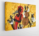 Canvas schilderij - Abstract Jazz Art 3 (Vector) -  Productnummer   151877351 - 80*60 Horizontal