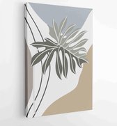 Canvas schilderij - Abstract Plant Art design for print, cover, wallpaper, Minimal and natural wall art. Vector illustration. 3 -    – 1820081960 - 50*40 Vertical