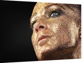 Gouden glitters - Foto op Dibond - 60 x 40 cm