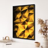 Akoestische panelen - Geluidsisolatie - Akoestische wandpanelen - Akoestisch schilderij AcousticPro® - paneel met abstract patroon - Design 157 - Basic - 150x100 - zwart- Wanddecor